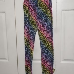 Women's Sparkle Rainbow Animal print leggings